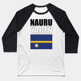 Flag of Nauru Baseball T-Shirt